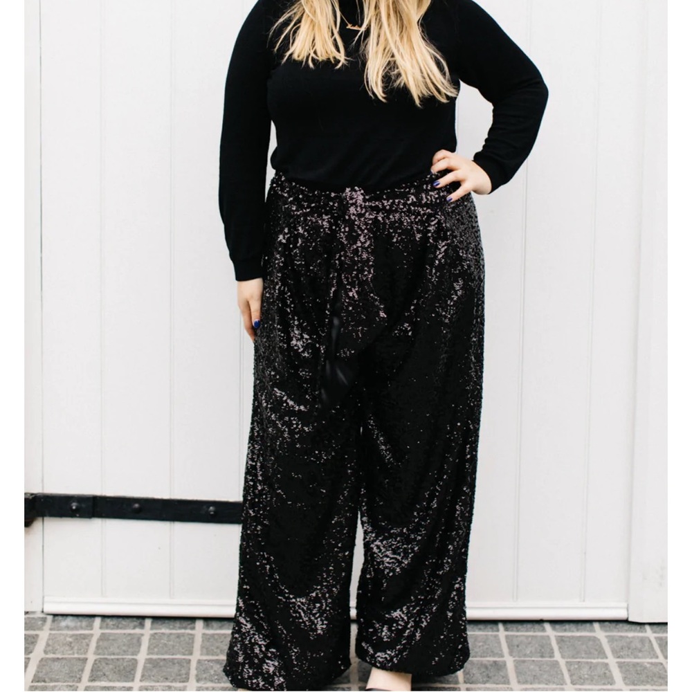 NWT Fringe and Co. High Waisted Sequined Party Pants